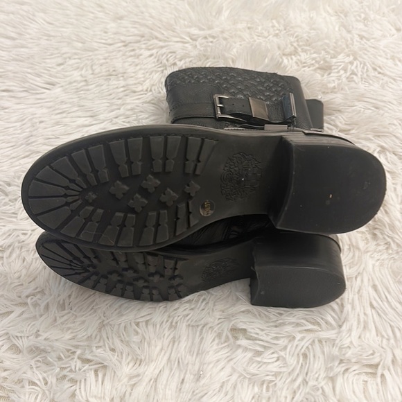 Vince Camuto Welton Mid Calf Quilt Riding boots buckle women size 7 - Picture 6 of 7